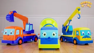 🚚 Baby Trucks  🚛 | Trucks' Family | Nursery Rhymes For Kids | Happy Tots
