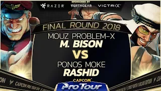 Mouz Problem-X (M. Bison) vs. PONOS Moke (Rashid) - Pools - Final Round 2018 - SFV - CPT 2018