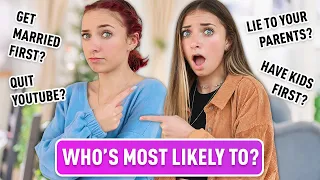 WHO is MOST LIKELY to...? We Answer Your *JUICY* Questions