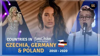 Countries in Eurovision | Czech Republic, Germany & Poland - Tops (2010-2020)