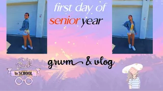 FIRST DAY OF SCHOOL, SENIOR YEAR 2020 GRWM + VLOG