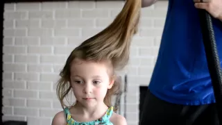 Dad Vacuums Daughter's Hair