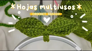 Hojas multiusos🌱💖 / crochet beginner friendly / crochet sprout