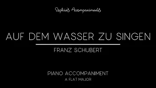 Auf dem Wasser zu singen by Franz Schubert - Piano Accompaniment in Ab Major
