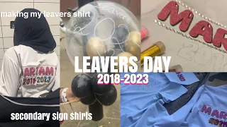 Making my leavers shirt year 11 with us | mini leavers day vlog