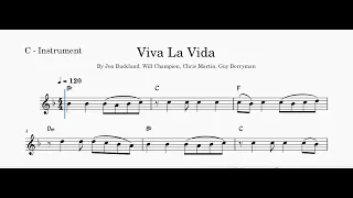 Viva La Vida (Coldplay) - Sheet Music