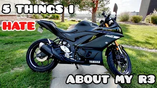 5 THINGS I HATE ABOUT MY R3 | 2019 YAMAHA YZF-R3 | FIRST BIKE | BEGINNER MOTORCYCLE