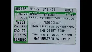 Audioslave - Hammerstein Ballroom, NYC, NY 03/06/2003 (Audio)