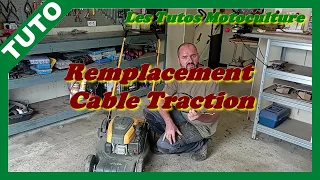 Remplacement cable traction tondeuse ( GGP/ STIGA )