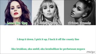 Ariana Grande, Miley Cyrus, Lana Del Rey - Don't Call Me Angel (ENGLISH_INDONESIA_Color_Code_Lyrics)