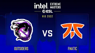 Outsiders vs fnatic | Map 1 Inferno | IEM Rio Major 2022 - Champions stage