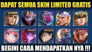 TUTORIAL DAPAT SEMUA SKIN LIMITED DAN COLLAB MLBB SECARA GRATIS! SERTA DAPAT RIBUAN DIAMOND GRATIS!