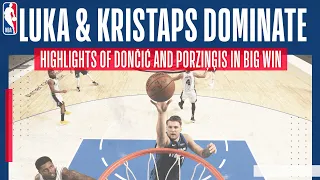 😲 DONČIĆ & PORZIŅĢIS DOMINATE | Extended highlights as Euro duo turn it on to beat San Antonio