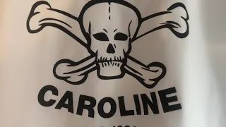 Radio Caroline T-Shirt Skull Radio London Pirate Sixties Mod 1964