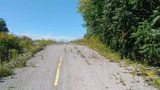 Oshawa, Ontario, Canada - OLD ABANDONED ROAD TO NOWHERE ? - Why Are You Littering ? - VIRTUAL WALK