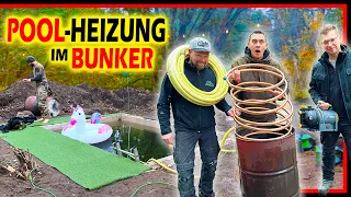 POOLHEIZUNG für PREPPER-BUNKER von @SurvivalMattin mit Wärmetauscher! | Home Build Solution