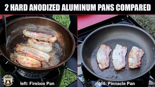 Firebox and Pinnacle Hard Anodized Aluminum Frypans Compared