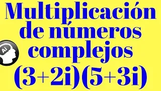 Multiplicación de números complejos, (3+2i)(5+3i)