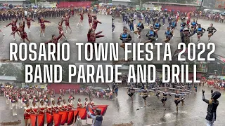 Rosario Town Fiesta 2022 Rain or Shine Band Parade And Drill Part 2 | Steven Mateo TV