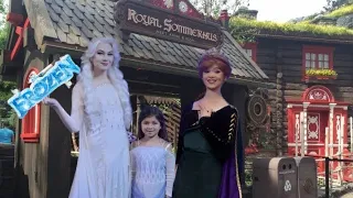 MEET ELSA and ANNA at their Royal Summerhus Norway EPCOT Worlds Showcase Walt Disney World Frozen