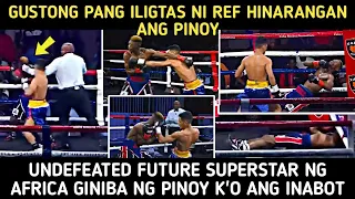 JAYR RAQUINEL HINARANG NI REF PARA MAILIGTAS ANG KABABAYAN TKO PARIN ANG INABOT