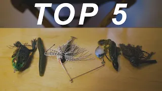 TOP 5 Summer BASS Fishing LURES!!