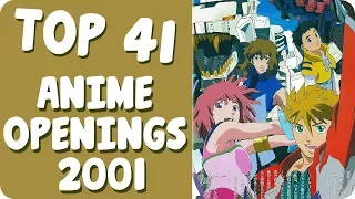 Top 41 | Anime Openings Favoritos | Año 2001