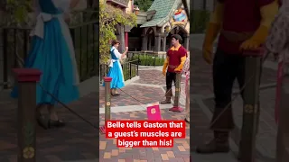 Who knew Belle was so witty? #shorts #disneyland #beautyandthebeast #belle #gaston #roast #2022