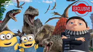 minions the rise of gru x jurassic world dominion exclusive promo by @UniversalPictures