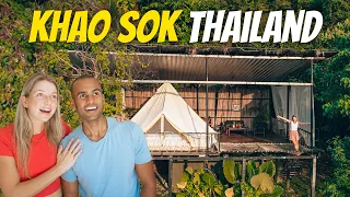 GLAMPING IN KHAO SOK THAILAND! 🇹🇭 Secret Jungle Paradise in Thailand!