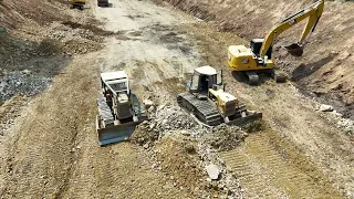 Incredibly Excellent Working Heavy-duty ZOOMLION Two+one machinery  Bulldozer Stone into Deep Mud