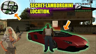 Secret Lamborghini location in Gta San Andreas (hidden location)