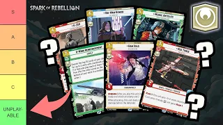 🏆 Ranking EVERY Hero Rare in Spark of Rebellion! - Star Wars Unlimited Tier List