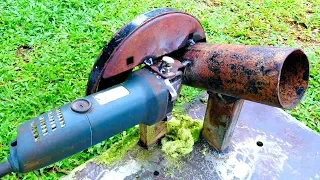 How to Make a Mini Chaff Cutter from an Angle grinder at Home |DIY