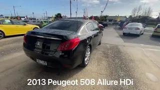 2013 Peugeot 508 Allure HDi Black 6 Speed Automatic Sedan