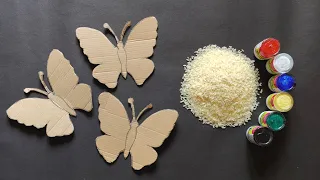 Unique Butterfly Wall Hanging Craft | Best Out Of Waste Cardboard | Home Decoration Ideas