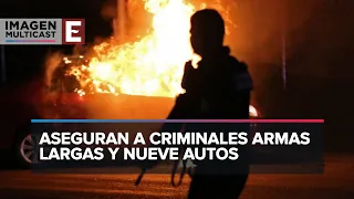 Violencia en Jalisco: Hay cinco detenidos y un muerto por bloqueos y quema de vehículos