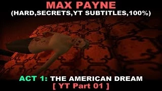 Max Payne walkthrough with subtitles - Part 1 ( Hard, Secrets, No commentary ✔ )