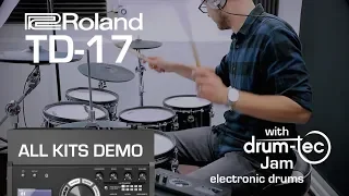 Roland TD-17 all kits demo with drum-tec Jam electronic drums