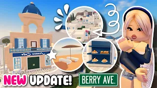 *NEW* SANTORINI GREECE + NEW HOUSE & MUCH MORE IN BERRY AVENUE UPDATE 32  ✈️😍
