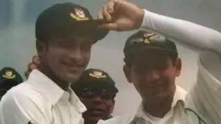 Shakib Al Hasan's Test debut vs India 2007, Chattogram Test