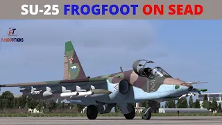 SU-25 "FROG FOOT"  fires Air to Ground Missiles | СУ-25 запускает ракеты класса "воздух-земля"