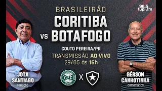 CORITIBA 1 X 0 BOTAFOGO - Campeonato Brasileiro - 8ª rodada - 29/05/2022 - AO VIVO