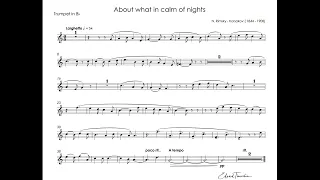 Rimsky - Korsakov - About what in calm of nights - Sergei Nakaryakov trumpet Bb