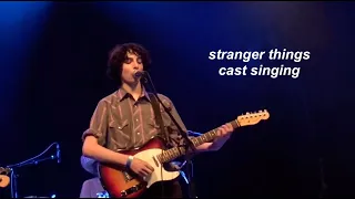 the stranger things cast singing (compilation)