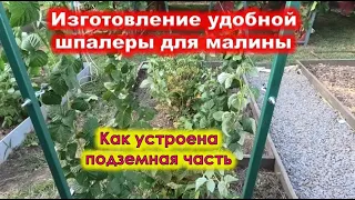 Удобная СТОЙКА для МАЛИНЫ и других кустарников