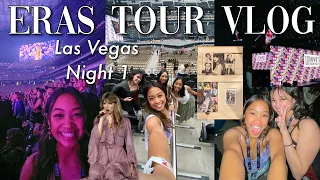 Taylor Swift Eras Tour Vlog! Las Vegas Night 1 + VIP Package Unboxing