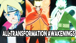 Naruto Storm Connections - All Transformations Awakenings (4K 60FPS)