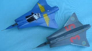 HASEGAWA 1/72 J35 J Draken - A Double Build In Pictures