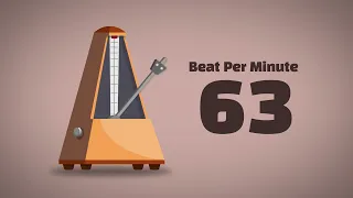 63 BPM Metronome [1Hour]